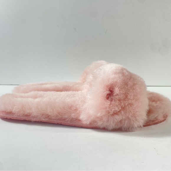 UGG Fluff Slide II Sheepskin Pink Crystal Slide Slipper - Picture 2 of 8